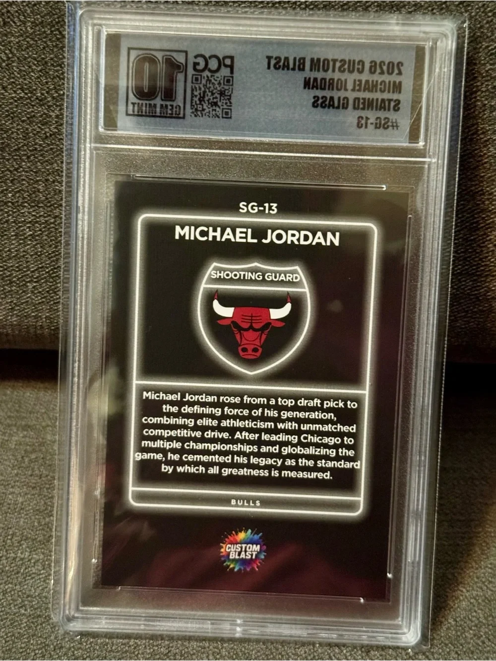 Michael Jordan - 2026 Custom Blast - Stained Glass #SG-13 PCG 10 Gem Mint